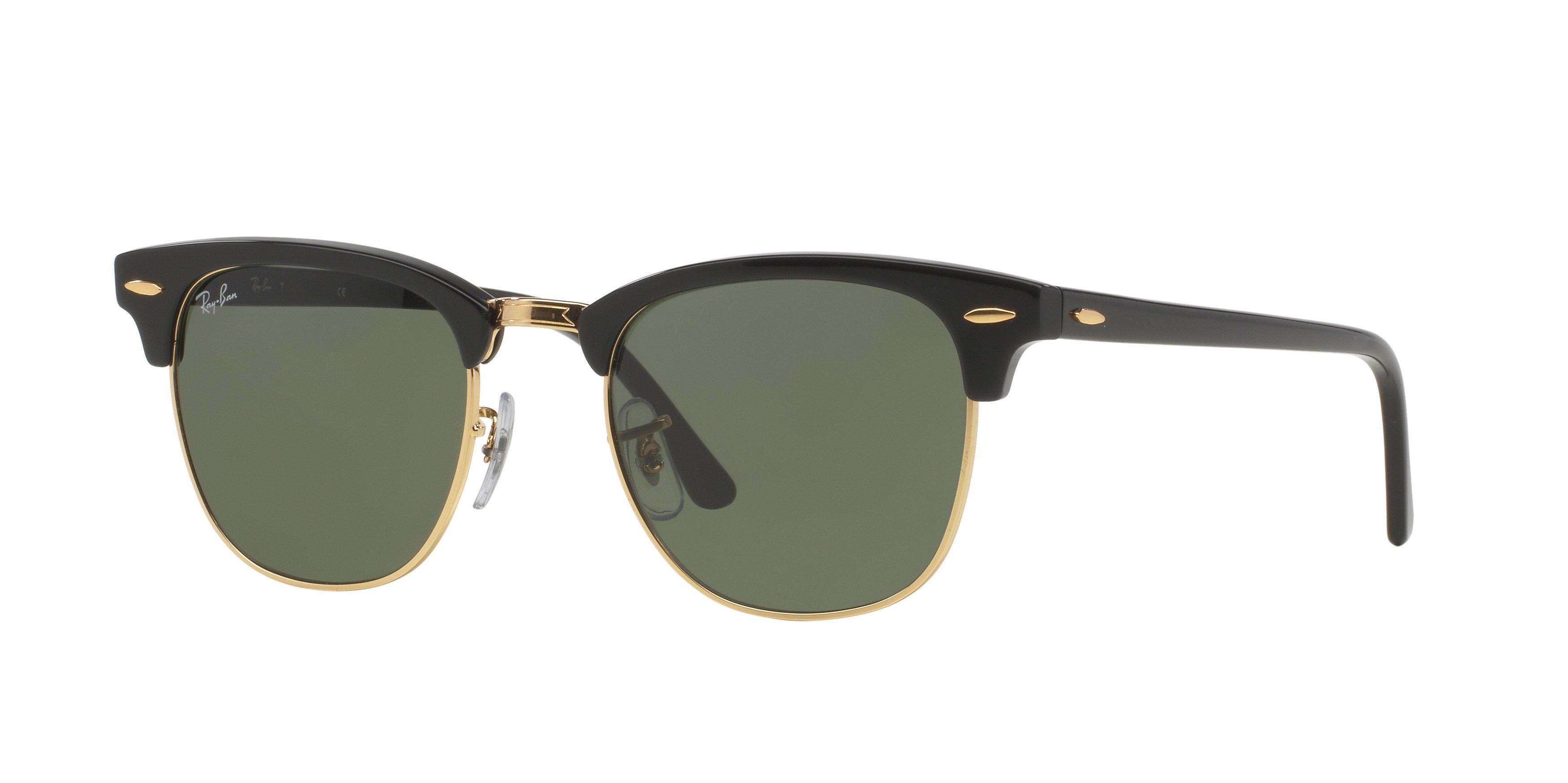Ray-Ban CLUBMASTER Black Frame Sunglasses